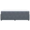 vidaXL Boxspring met matras fluweel donkergrijs 90x190 cm