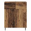 vidaXL Dressoir met lade Oud Hout 69,5 x 34 x 90 cm Bewerkt hout
