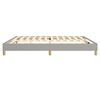 vidaXL Boxspring bed stof lichtgrijs 200x200 cm
