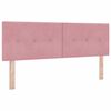 vidaXL Boxspringbed met matras Roze 190 x 140 cm Fluweel