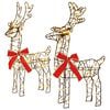 vidaXL 3D Kerst Rendier LOVIISA 2 st 180 LED's Warmwit