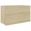 vidaXL Wastafelkast 80x38,5x48 cm bewerkt hout sonoma eikenkleurig