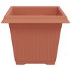 vidaXL Vierkante Bloempot 6 pcs Baksteenrood 28,5 x 28,5 x 22 cm