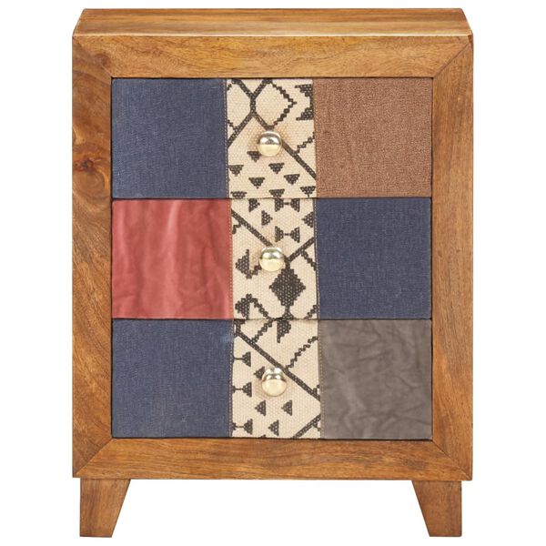 vidaXL Nachtkastje 40x30x50 cm massief mangohout