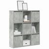vidaXL Boekenkast 89x24x101,5 cm bewerkt hout betongrijs