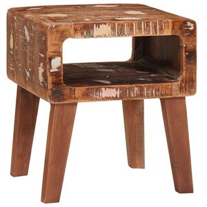 vidaXL Bijzettafel Bruin 40 x 32 x 46 cm Massief Gerecycled Hout