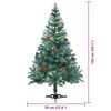 vidaXL Kunstkerstboom met 150 LED Groen 150 cm PVC en Staal