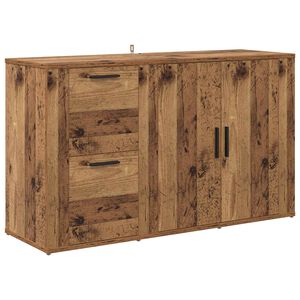 vidaXL Dressoir Oudhout 100 x 33 x 59.5 cm Bewerkt hout