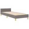 vidaXL Bedframe met hoofdeinde Taupe 80 x 200 cm Stof