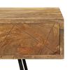 vidaXL Schrijftafel met lades 110x50x76 cm massief mangohout