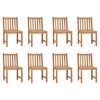 vidaXL Tuinstoelen 8 st massief teakhout