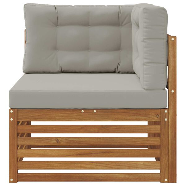 vidaXL Buiten Hoek Sofa Massief Acaciahout Naturel