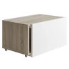 FMD Salontafel verlengbaar wit en eikenkleurig