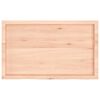vidaXL Wandschap 100x60x(2-4) cm onbehandeld massief eikenhout