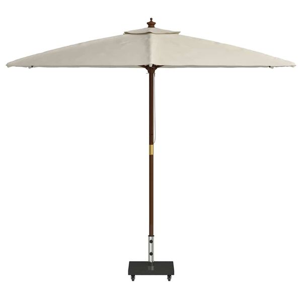 vidaXL Parasolvoet Zwart 45 x 45 x 45 cm Graniet