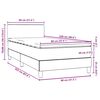 vidaXL Boxspring met matras fluweel donkergroen 80x220 cm