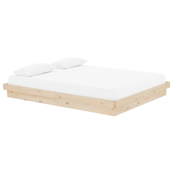 vidaXL Bedframe zonder matras massief hout 160x200 cm