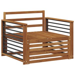 vidaXL 2 st Tuinbank Naturel