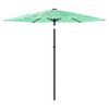 vidaXL Parasol met stalen paal 223x223x213 cm groen