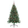 vidaXL Kunstmatig Voorverlicht Kerstboom met 150 LED Groen 150 cm PVC