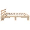 vidaXL Bedframe met hoofdeinde Bruin 180 x 200 cm Massief grenenhout
