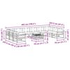 vidaXL Buiten bankenset met kussen 11 pcs Natuurlijk en Cr&egrave;me