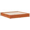 vidaXL Bedframe met lade Wasbruin 200 x 200 cm Massief Vurenhout