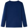 Kindershirt met lange mouwen 92 marineblauw