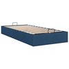 vidaXL Bedframe zonder matras 100x200 cm stof blauw