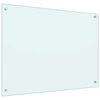 vidaXL Spatschermen keuken 2 st 80x60 cm gehard glas wit