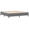 vidaXL Boxspringbed Lichtgrijs 200 x 200 cm Katoen Stof