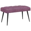 vidaXL Bank met knoopverstelling Paars 80 x 40 x 46 cm Fluweel