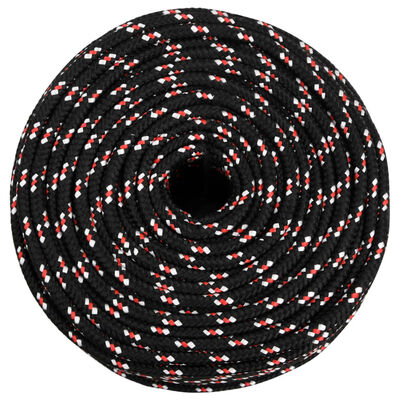 vidaXL Boot touw 10 mm 100 m polypropyleen zwart