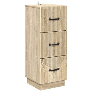 vidaXL Ladenkast 33 x 34,5 x 87 cm Bewerkt hout Sonoma Eiken