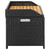 vidaXL Tuinopbergbank 120 cm poly rattan grijs