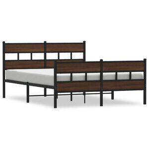 vidaXL Bedframe met hoofdbord en voetbord zonder matras 137x190 cm