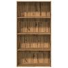 vidaXL Boekenkast 80x30x152 cm bewerkt hout artisanaal eikenkleurig