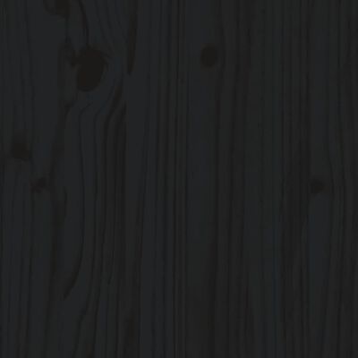 vidaXL 7-delige Loungeset met kussens massief hout zwart