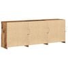 vidaXL LED Sideboard Oud Hout 181 x 37 x 67 cm Bewerkt hout