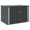 vidaXL Tuinopslagdoos Zwart 151,5 x 107 x 100 cm Staal