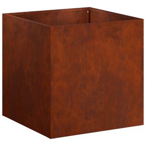 vidaXL Plantenbak Roestkleurig 20 x 20 x 20 cm weervast staal