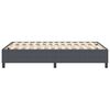 vidaXL Platform bedframe Donkergrijs 120 x 200 cm Stof