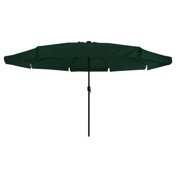 vidaXL Tuinparasol Groen en Zwart 395 x 395 x 245 cm