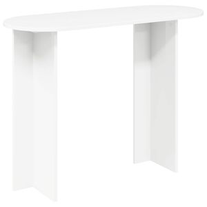 vidaXL Wandtafel met opslag Wit 100 x 39,5 x 75 cm Bewerkt hout