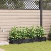 vidaXL Tuin Bloempot 4 pcs Zwart Staal