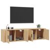 vidaXL Tv-wandmeubels 2 st 80x34,5x40 cm sonoma eikenkleurig