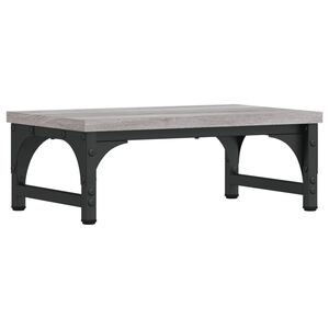 vidaXL Monitorstandaard 37x23x14 cm bewerkt hout grijs sonoma eiken