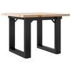 vidaXL Salontafel O-frame 70x70x40 cm massief grenenhout en staal