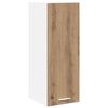 vidaXL Hangkast Ambachtelijke Eik en Wit 30 x 31 x 80 cm Bewerkt hout