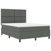 vidaXL Boxspringbed met matras Donkergrijs 160 x 200 cm Stof